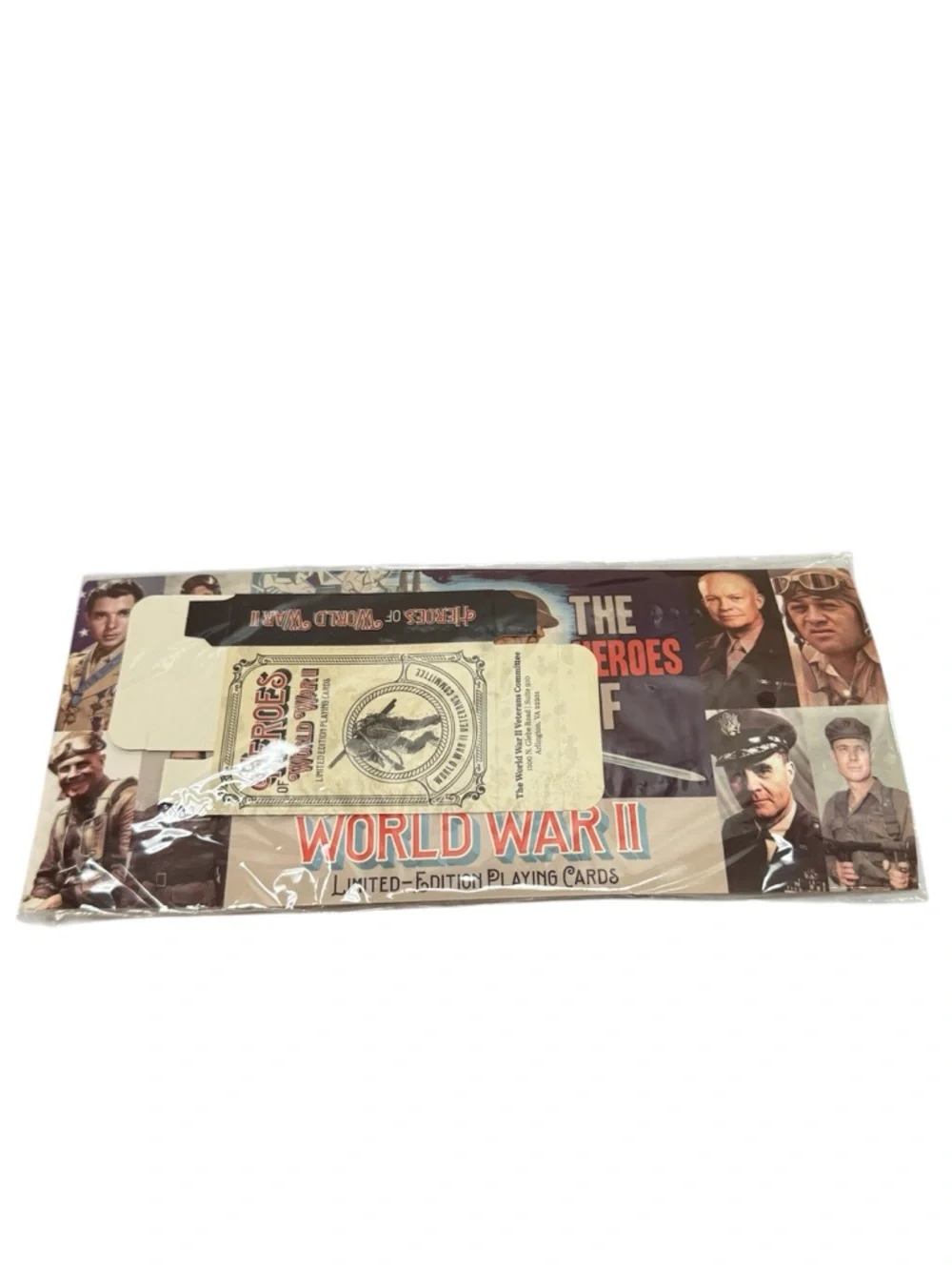 Heroes of World War II Limited Edition Playing Cards Sealed New - Picture 1 of 7